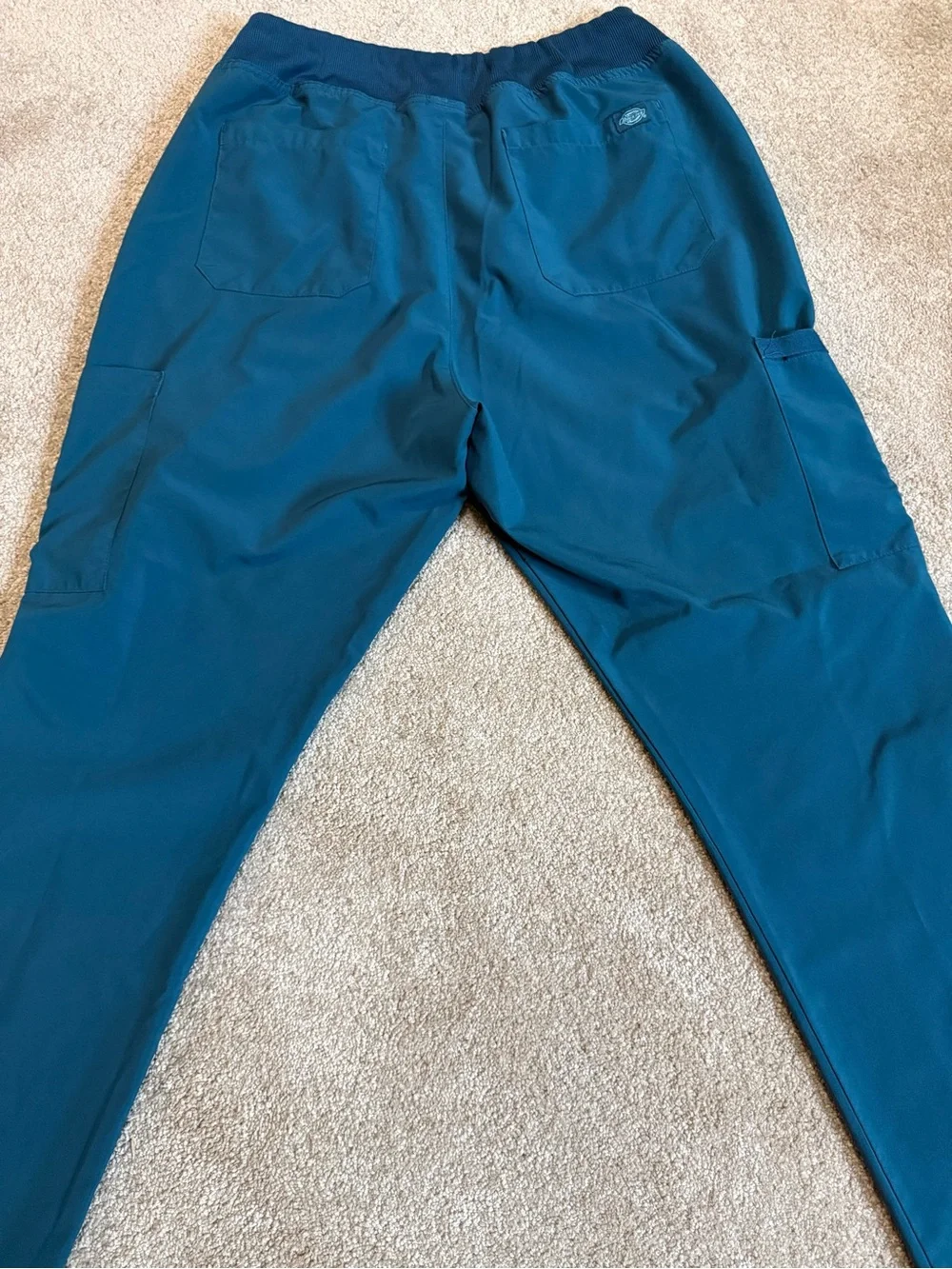 Dickies Teal Elastic Waist Scrub Pants
